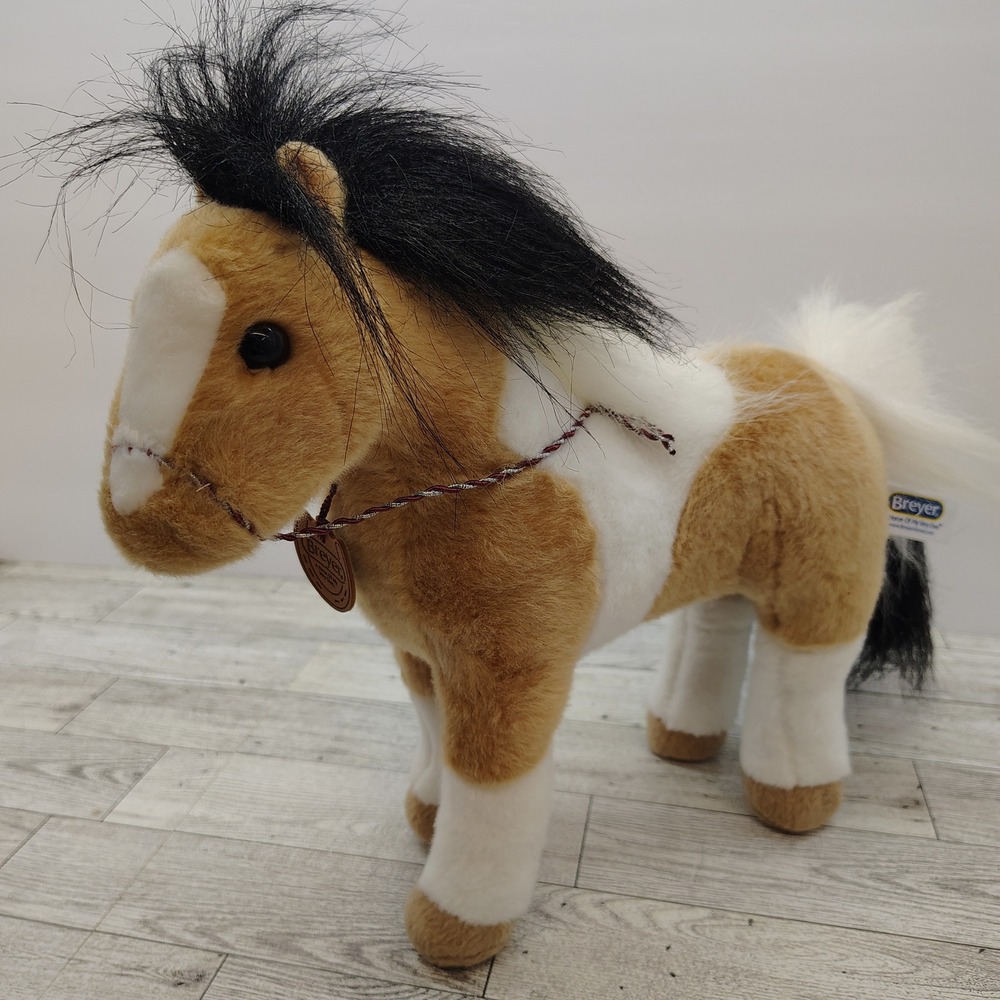 Breyer Plush Horse Palomino Pinto Stuffed Animal Toy Collectible 10" Equestrian